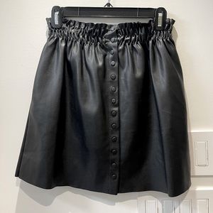 Zara Faux Leather Mini Skirt